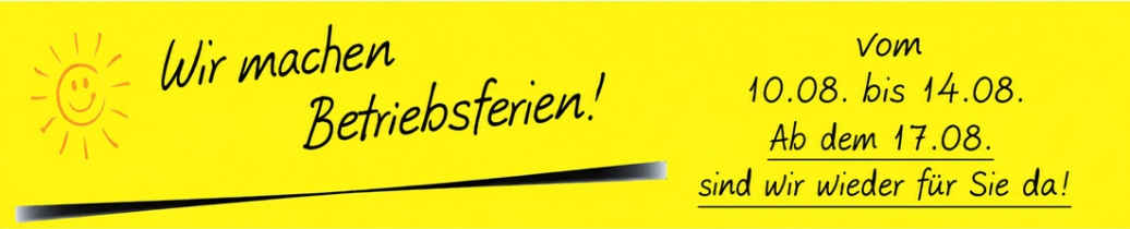 Betriebsurlaub Betriebsurlaub