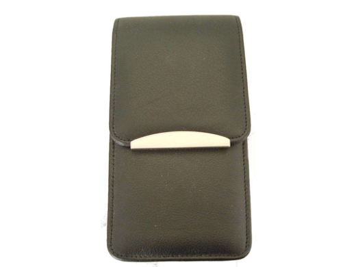 Cigarren Etui Leder schwarz 3er 19cm