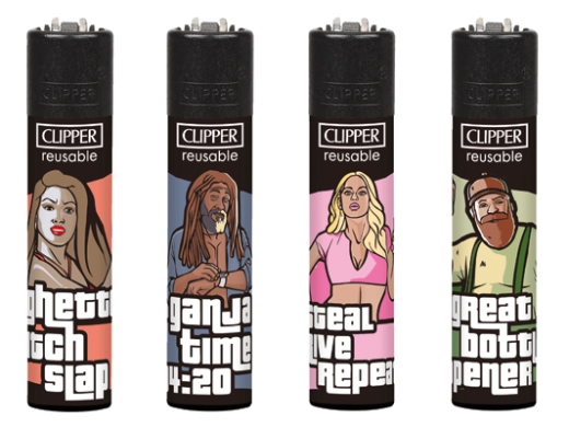 Clipper Feuerzeug Steal Drive Repeat