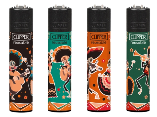 Clipper Feuerzeug Dia de los Muertos