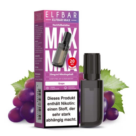 ELFBAR MAX Refill Pod 20mg - Grape