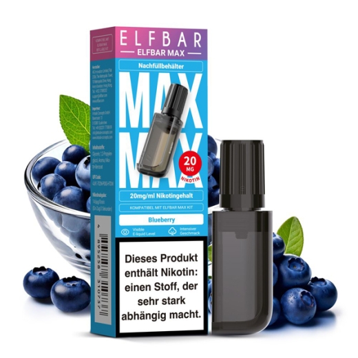 ELFBAR MAX Refill Pod 20mg - Blueberry