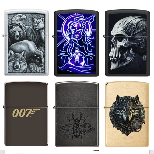 Zippo Random Holzdisplay
