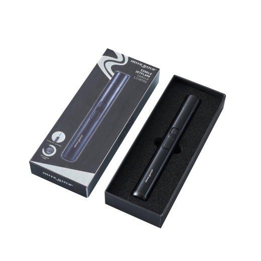 Silver Match Stab Metall Jetflame Black
