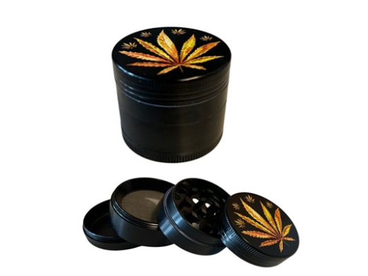 Grinder Display Metall Hemp Leaf Ø 40mm