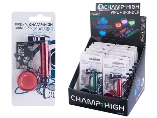 Tabakpfeife + Sieb + Grinder sortiert