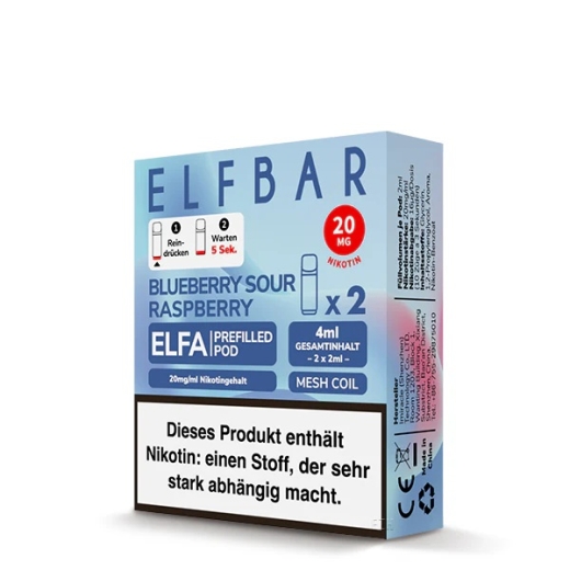 ELFA Pods 20mg Blue Sour Raspberry