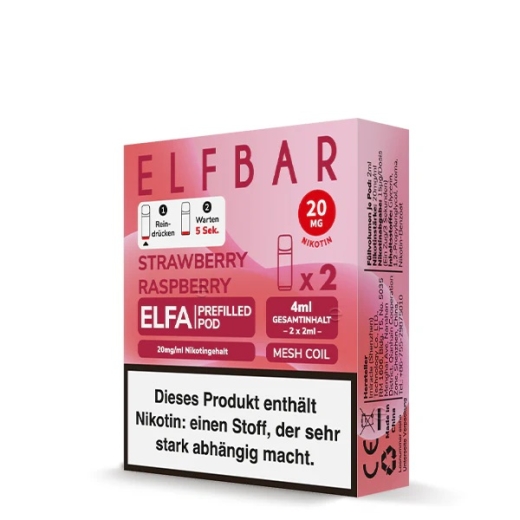 ELFA Pods 20mg Strawberry Raspberry