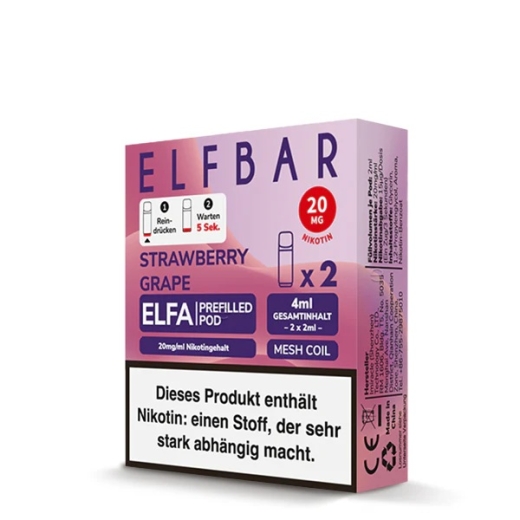 ELFA Pods 20mg Strawberry Grape