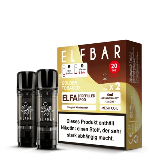 ELFA Pods 20mg Golden Tobacco