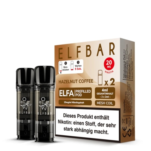 ELFA Pods 20mg Hazelnut Coffee