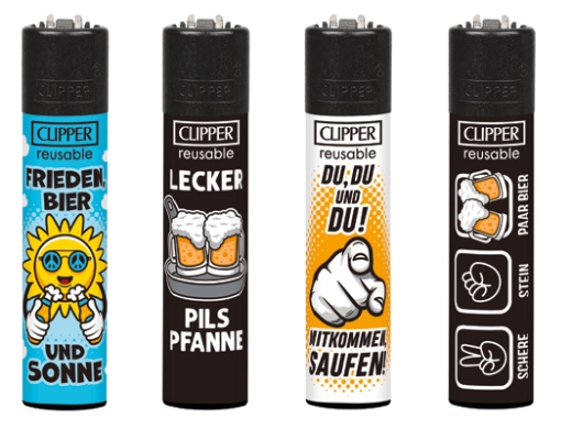 Clipper Feuerzeug Bier Slogan 2