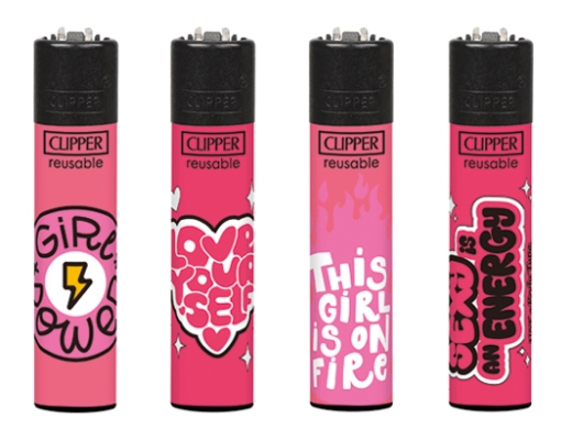 Clipper Feuerzeug Girl Power