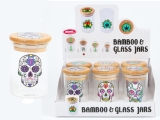 Glasbehälter mit Bambusdeckel