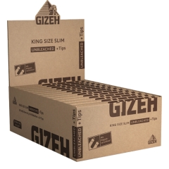 Gizeh Unbleached King Size Slim + Tips