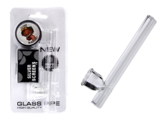 Tabakpfeife Glas + Sieb + Grinder sortiert