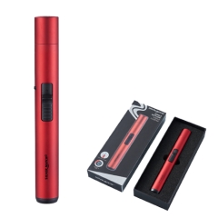 Silver Match Stab Metall Jetflame Red