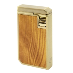 PASSATORE Zigarrenfeuerzeug Sinclair gold/Holz