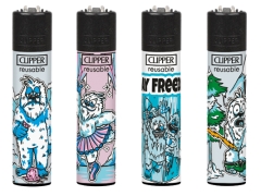Clipper Feuerzeug Frozen Yetis