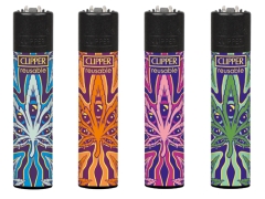 Clipper Feuerzeug Psychedelic Leaf