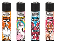 Clipper Feuerzeug Fuck you Animals