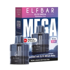 ELFBAR ELFX MEGA Pod Tankverdampfer 0.8 Ω -10ml