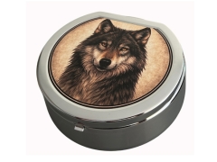 Sternascher mit Deckel Wolf