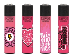 Clipper Feuerzeug Girl Power