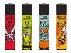 Clipper Feuerzeug Freche Tiere